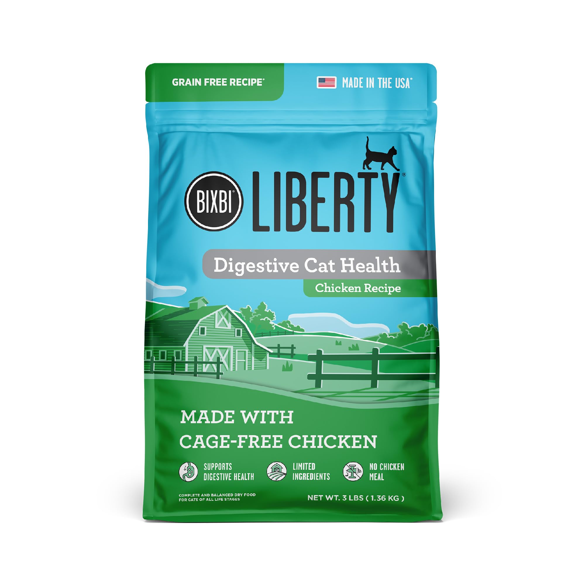 Amazon.com : BIXBI Liberty Dry Food Digestive Cat Health Chicken