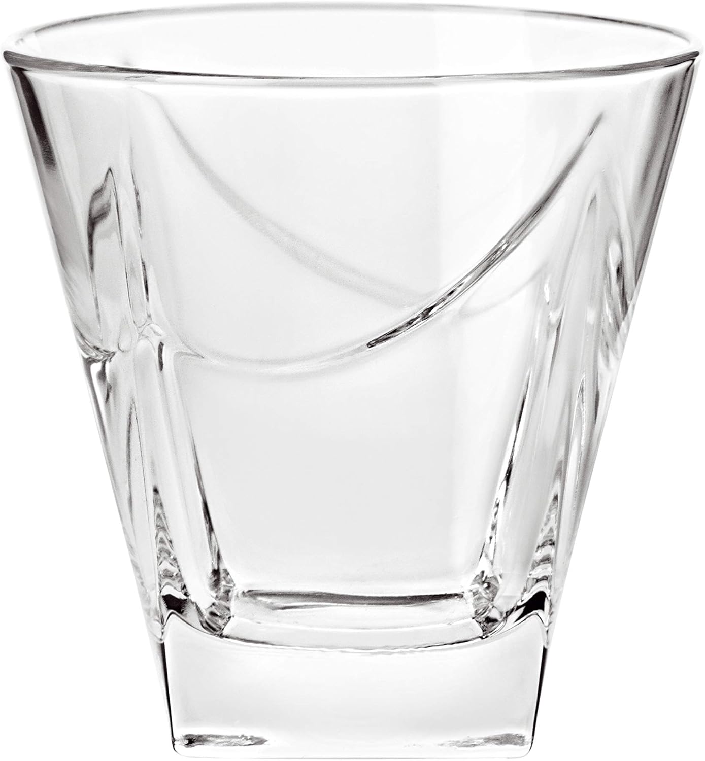 Barski - European Glass - Double Old Fashioned Tumbler Glasses - Uniquely Designed - Set of 6-11.5oz. - Made in Europe