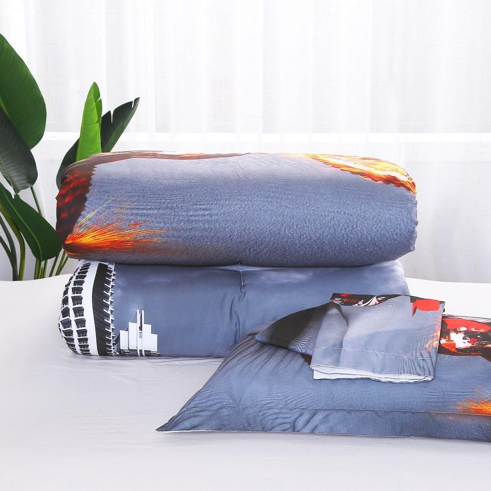 Dirt Bike Comforter Sets Queen Size Racing Motocross Sports Extreme Theme Bedding Sets for Boys - Image 6
