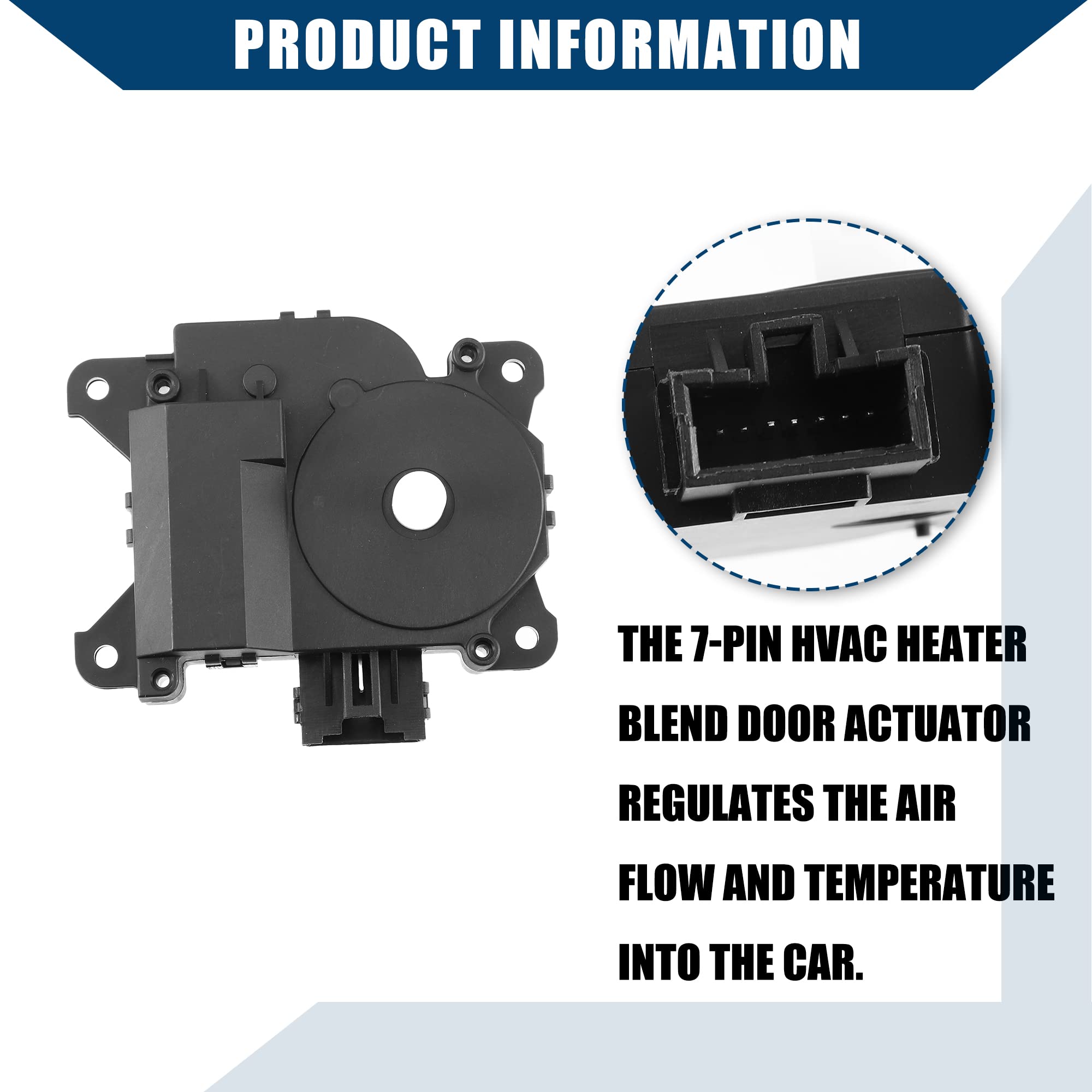 Hihaha 87106-06060 604-947 / Front/HVAC Heater Blend Door Actuator