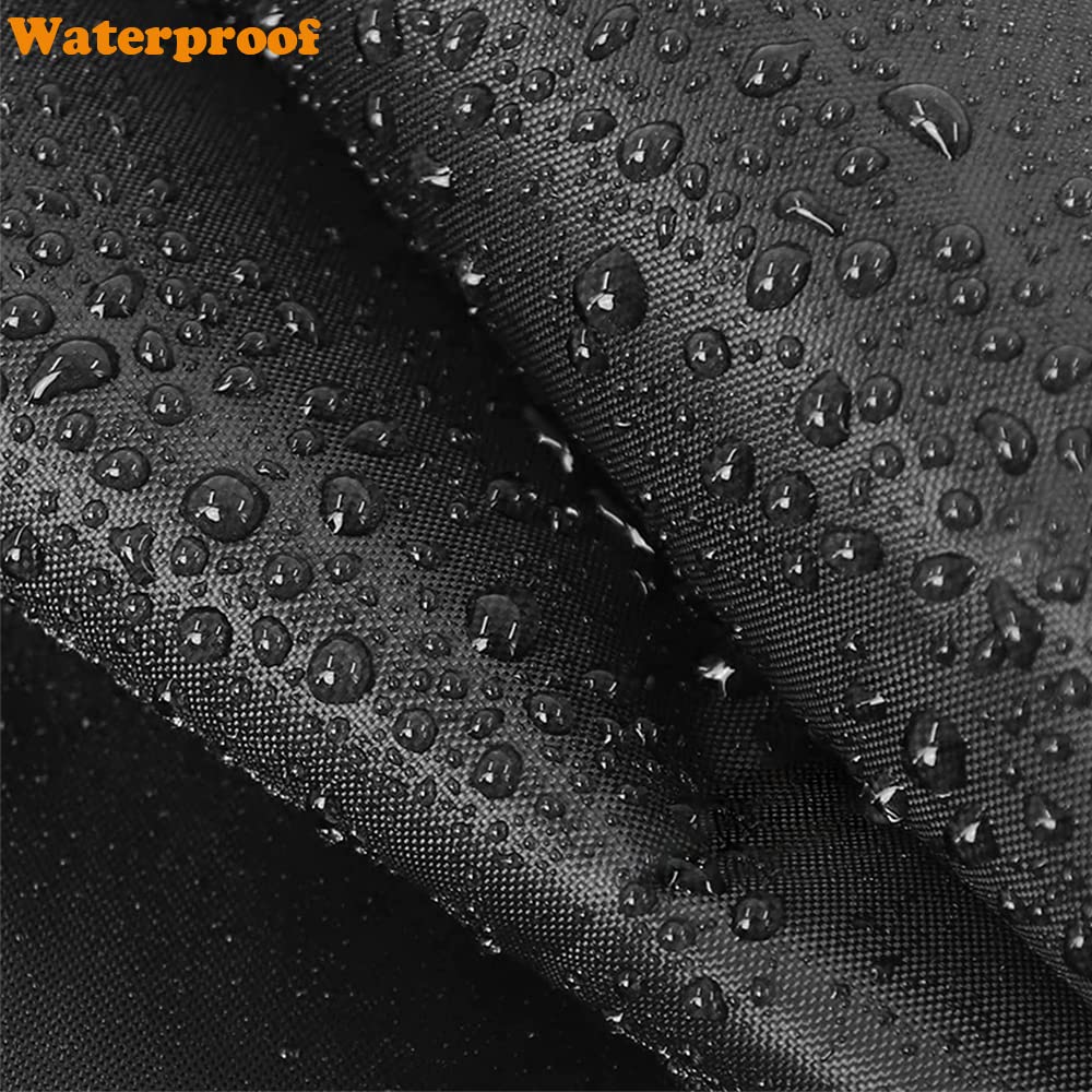 Skyour Square Fire Pit Cover Waterproof 420D Heavy Duty Patio Outdoor Gas Fire Pit Table Cover for Square Firepit Full Coverage Dustproof Fireplace Protector Cover (33 x 33 x 24 in)