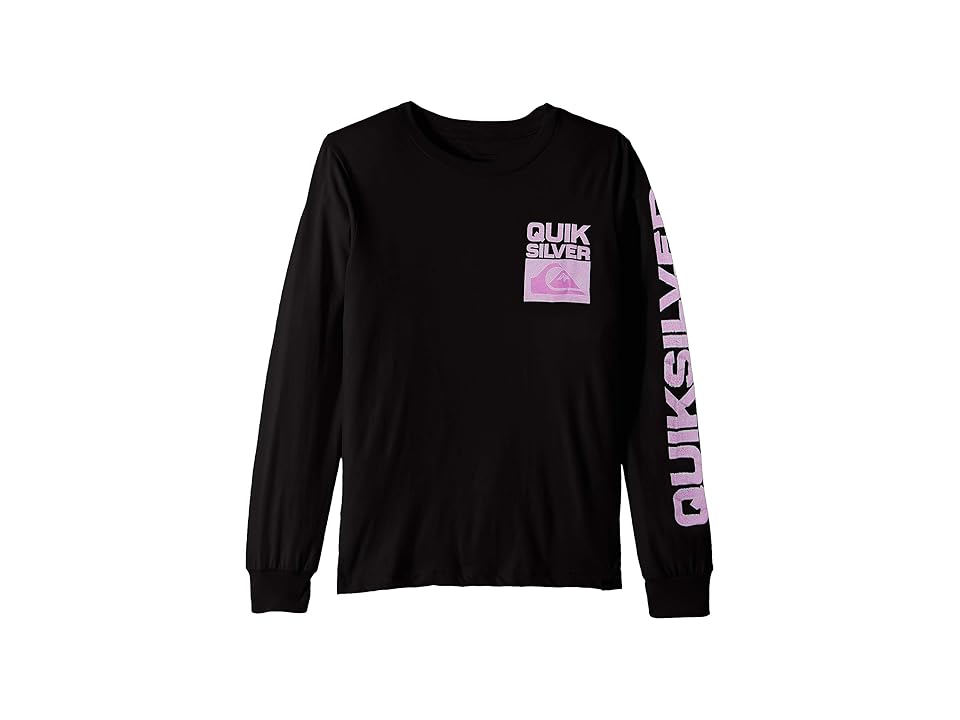

Quiksilver Kids Pixel Screen Long Sleeve Tee (Toddler/Little Kids) (Black) Boy's Long Sleeve Pullover