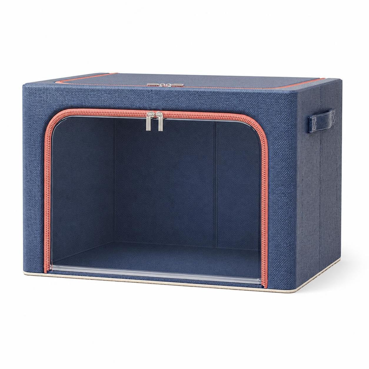 Faltbare Stoff-Aufbewahrungsbox , 100L 4 Stahlrahmen (60*42*40cm)