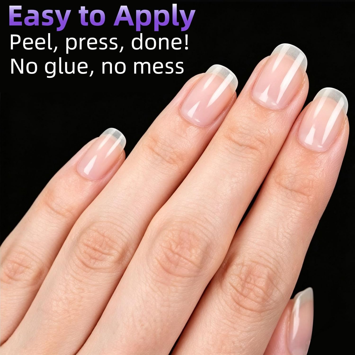 600 Pcs Press-on Nail Adhesive Tabs, 15 Sizes Nail Sticky Tabs
