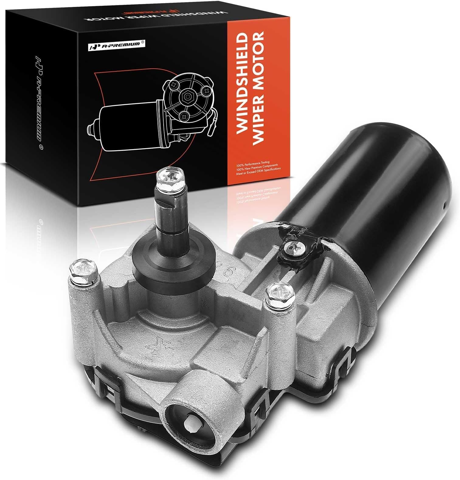 A-Premium Front Windshield Wiper Motor Compatible with Ford Crown Victoria, E-150, E-250, E-150/E-350 Club Wagon, E-350/E-450 Super Duty, Explorer Sport Trac & Mercury Grand Marquis, Marauder, 4+8-Pin