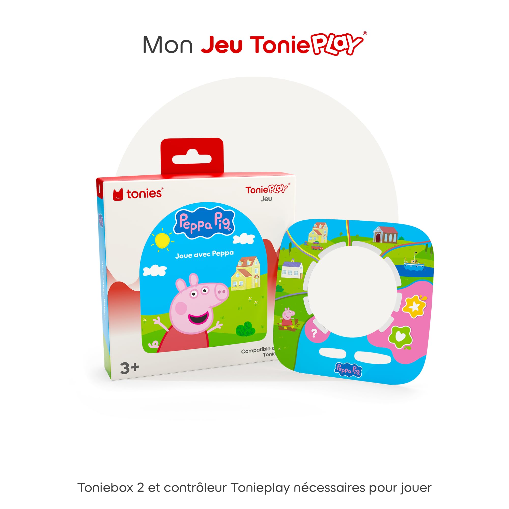 tonies Jeu Tonieplay Peppa Pig - Joue avec Peppa, Compatible avec La Toniebox 2, Jeu 3 à 9 Ans, Boîte à Histoires et contrôleur tonieplay Vendus séparément