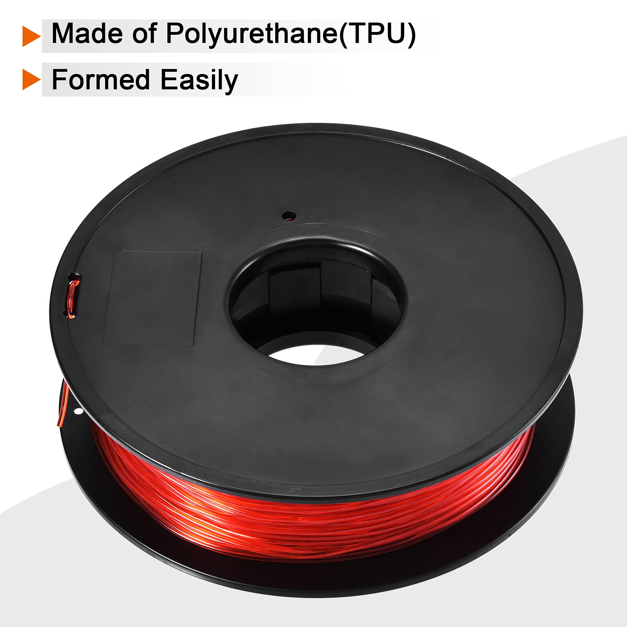 sourcing map 3D Drucker Filament 1.75 mm TPU Filamente Maßgenauigkeit +/- 0.05 mm Rot