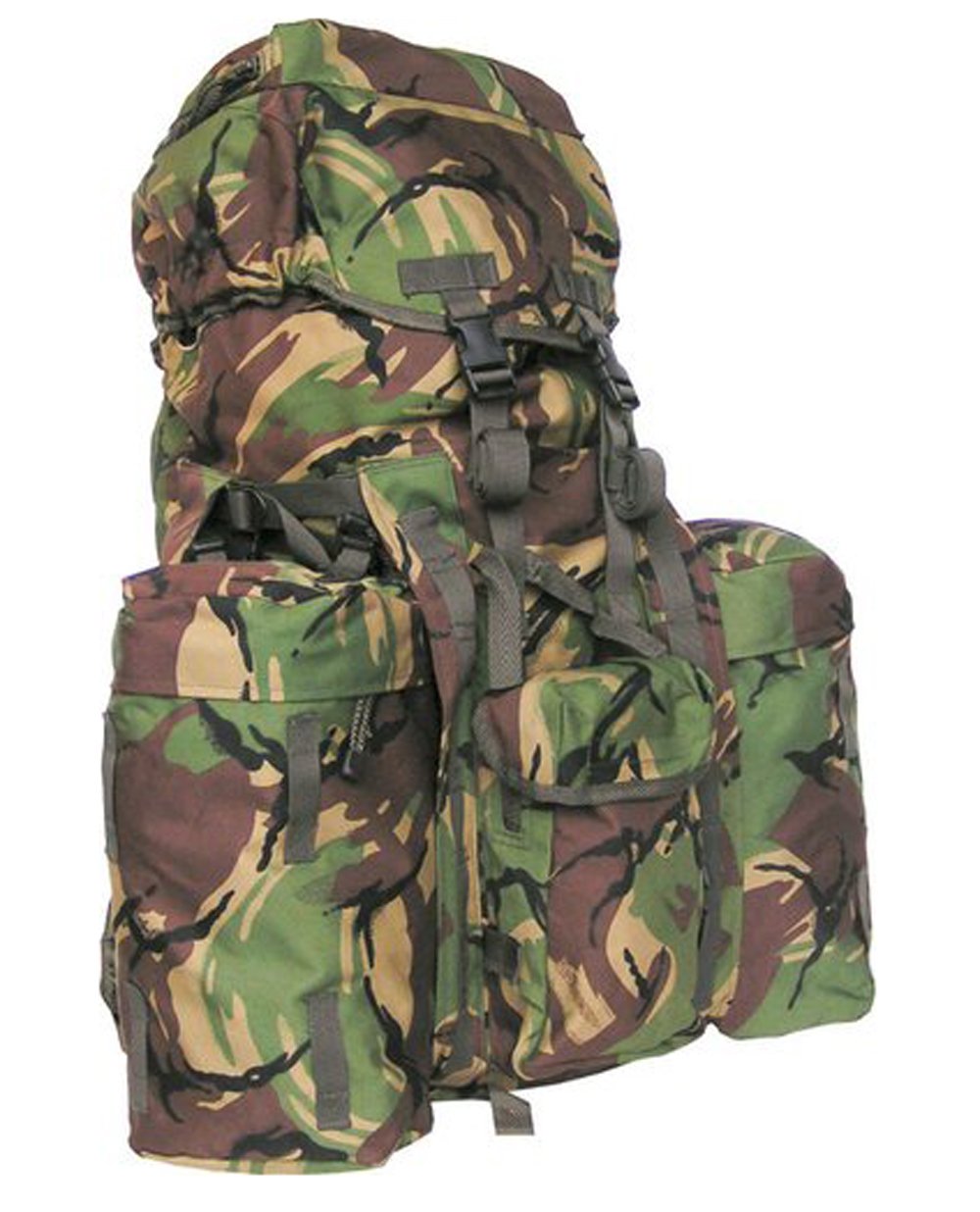 Kombat UK British Army Style Full Size Combat Rucksack Bergen 120L DPM + Pockets + Yoke