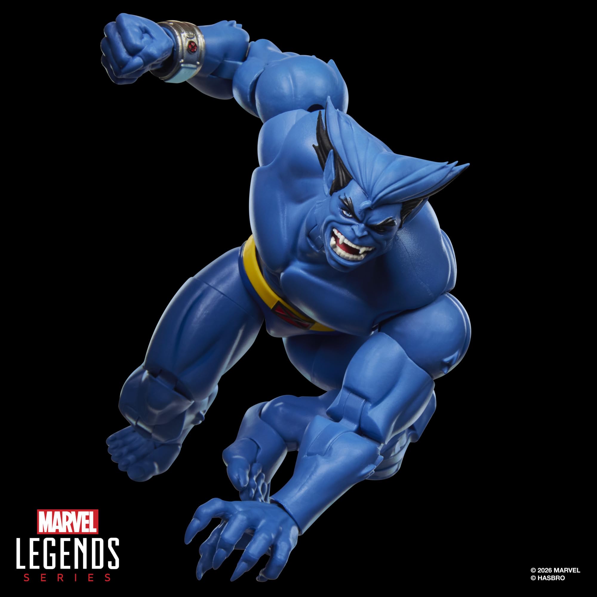 Serie Hasbro Marvel Legends, Marvel's Beast, action figure collezionabile ispirata a "X-Men '97", in scala da 15 cm