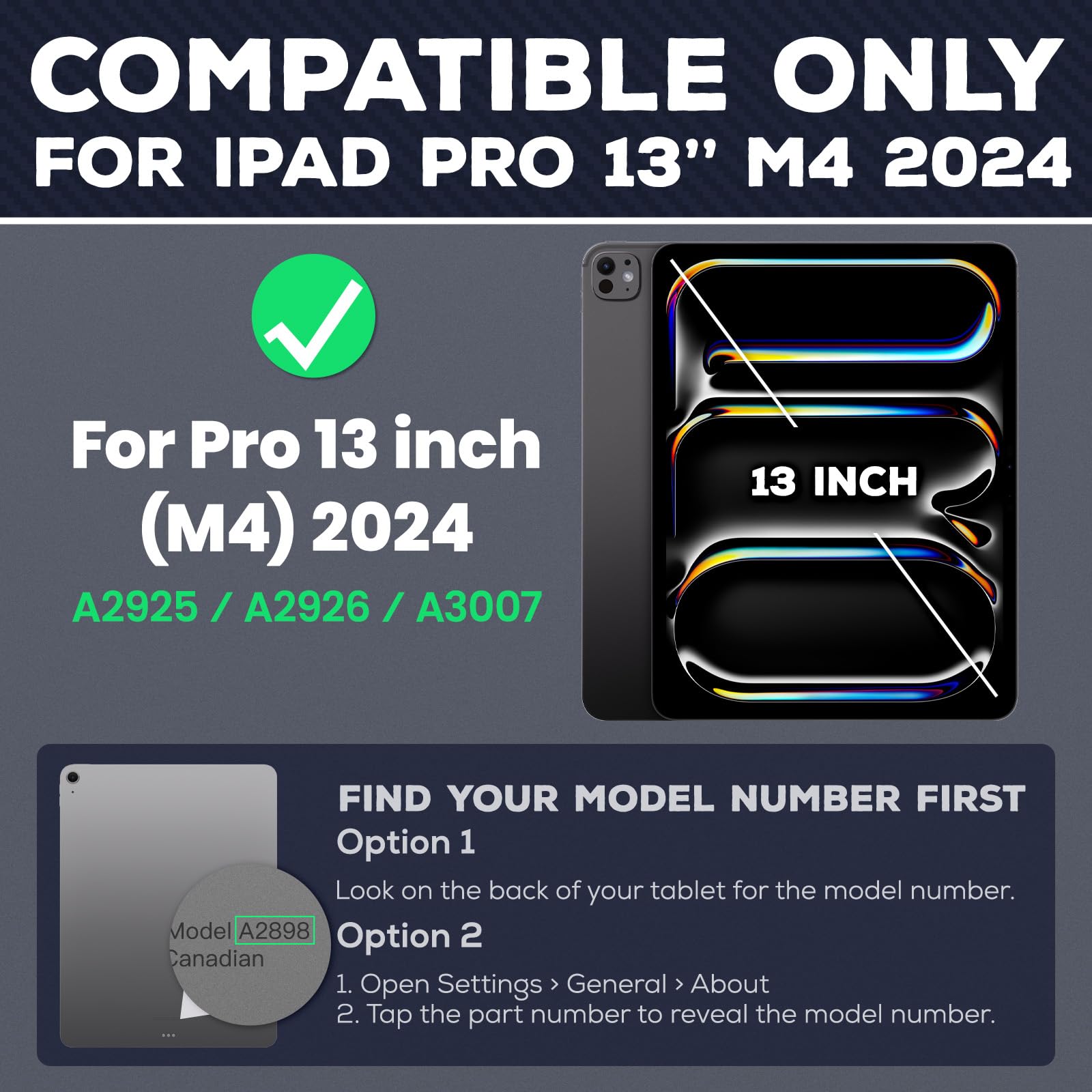 Amazon.com: Case for iPad Pro 13 (M4/M5) 2024/2025, Multiple