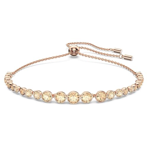 Swarovski Emily Tennis Bracelet Jewelry Collection - Clear Crystals - Gold Tone
