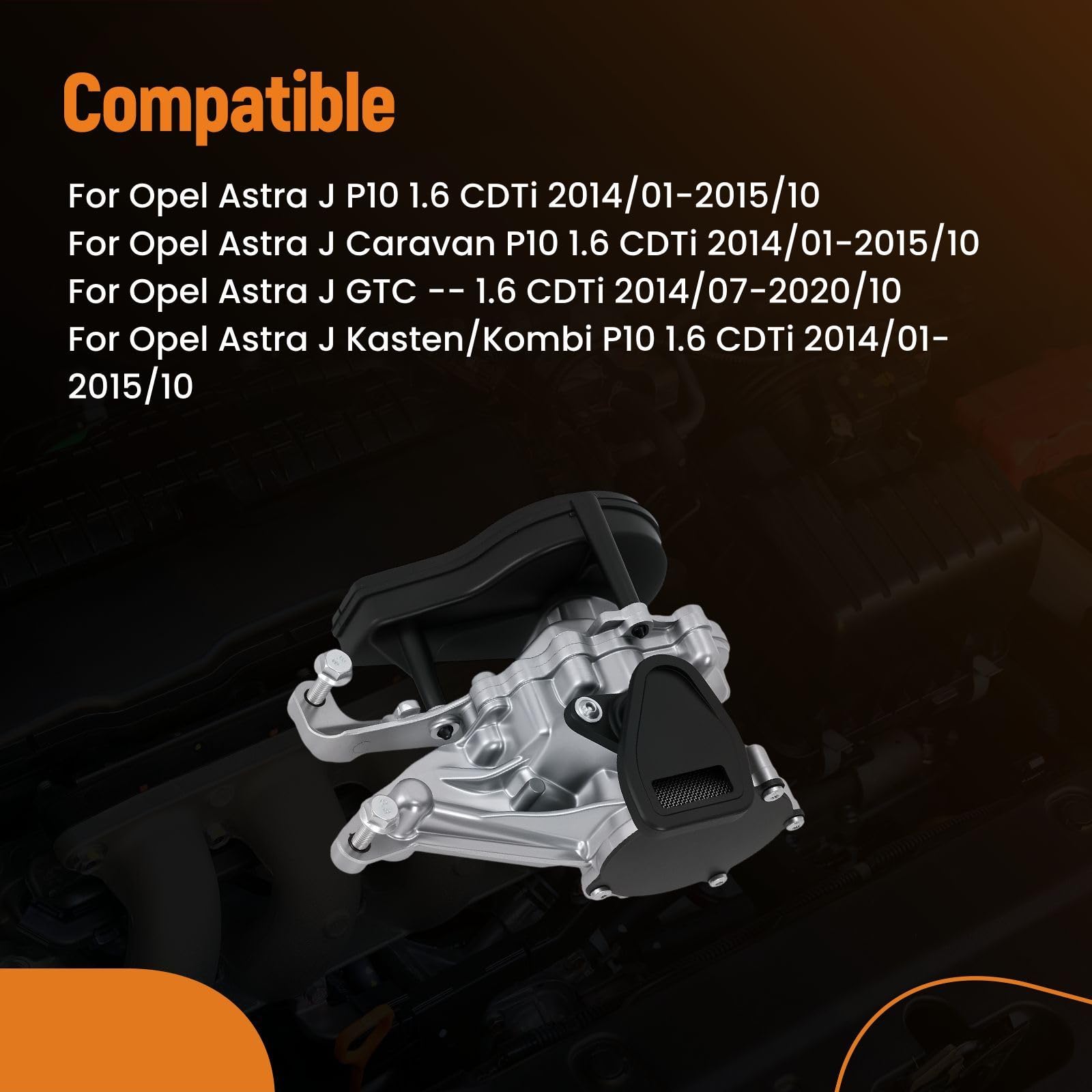 maXpeedingrods Pompa olio motore in alluminio per Opel Mokka Astra K Insignia A B