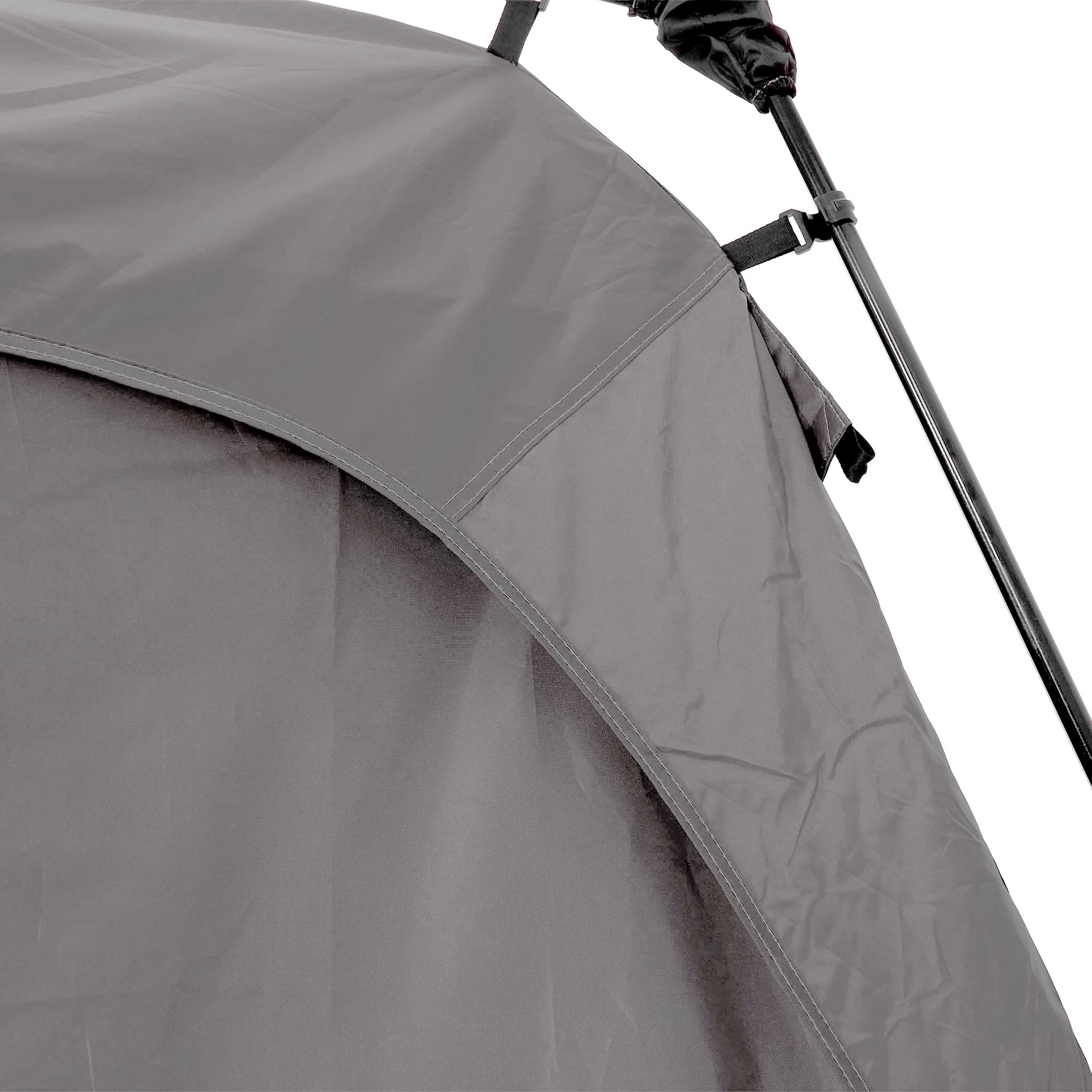 Lumaland Outdoor tonnelle Pliante - Pavillon | Imperméable & Protection UV | 2,5 x 2,5m | Tente de Jardin INCL. 1x Panneau latéral & Sac & piquets | pour Le Camping | Pop-up Rapide [Gris Claire]