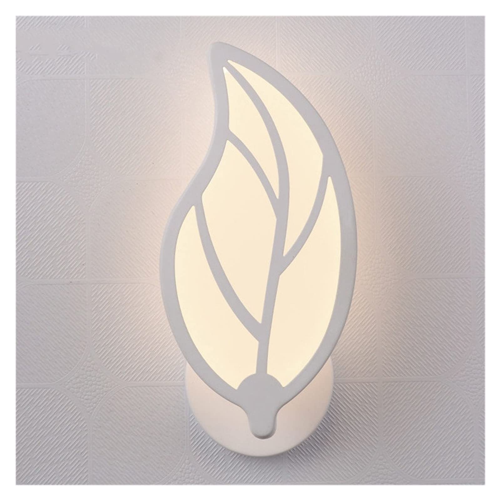 Applique murale LED moderne en acrylique en forme de feuilles pour chambre et salon
