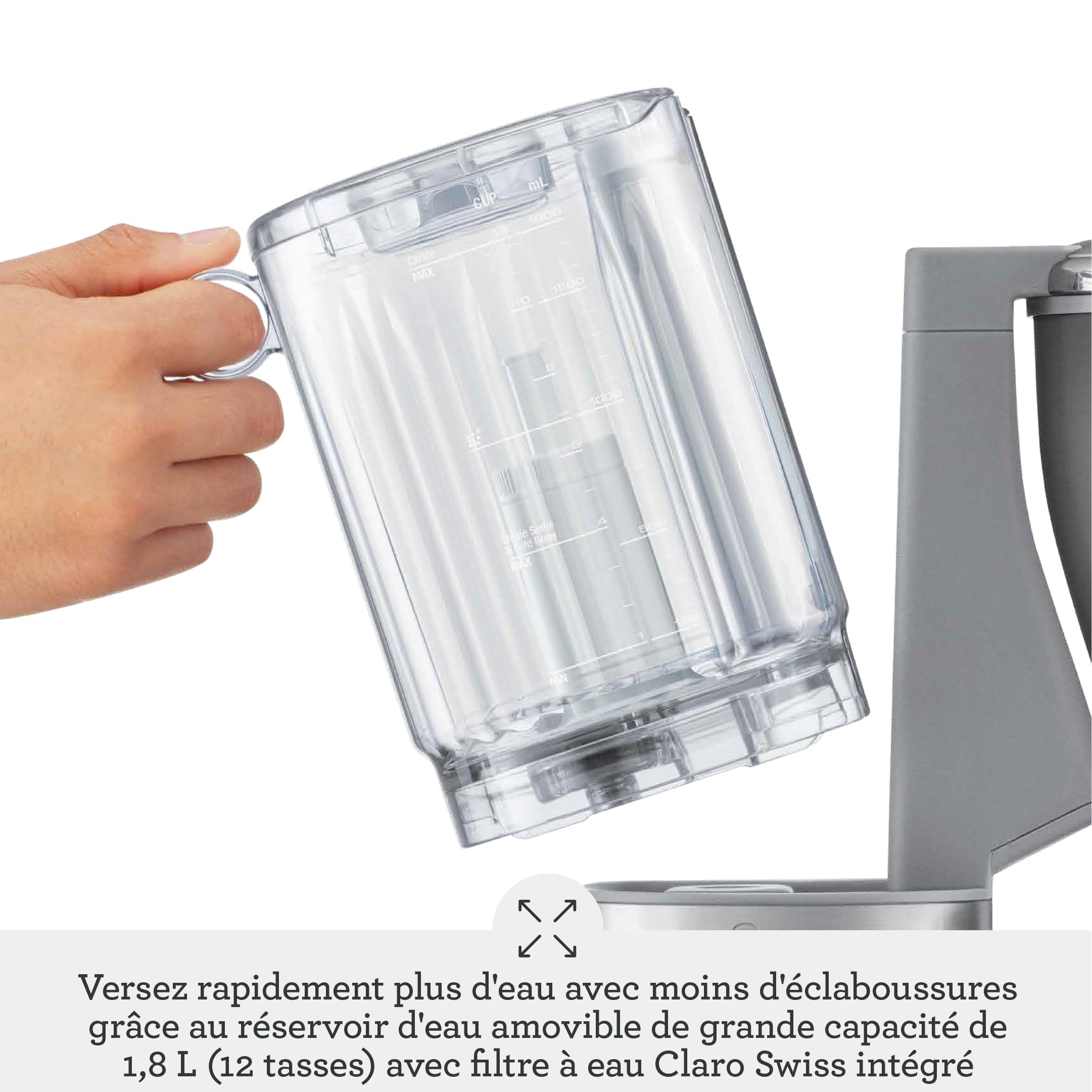 Sage The Luxe Brewer Thermal, Café Filtre Bouton Unique, Standard SCA Gold | Café Filtre une Touche Standard SCA Gold Cup, Cold Brew 30 min, Carafe Isotherme 1,77L; Profils et Départ Différé 24h
