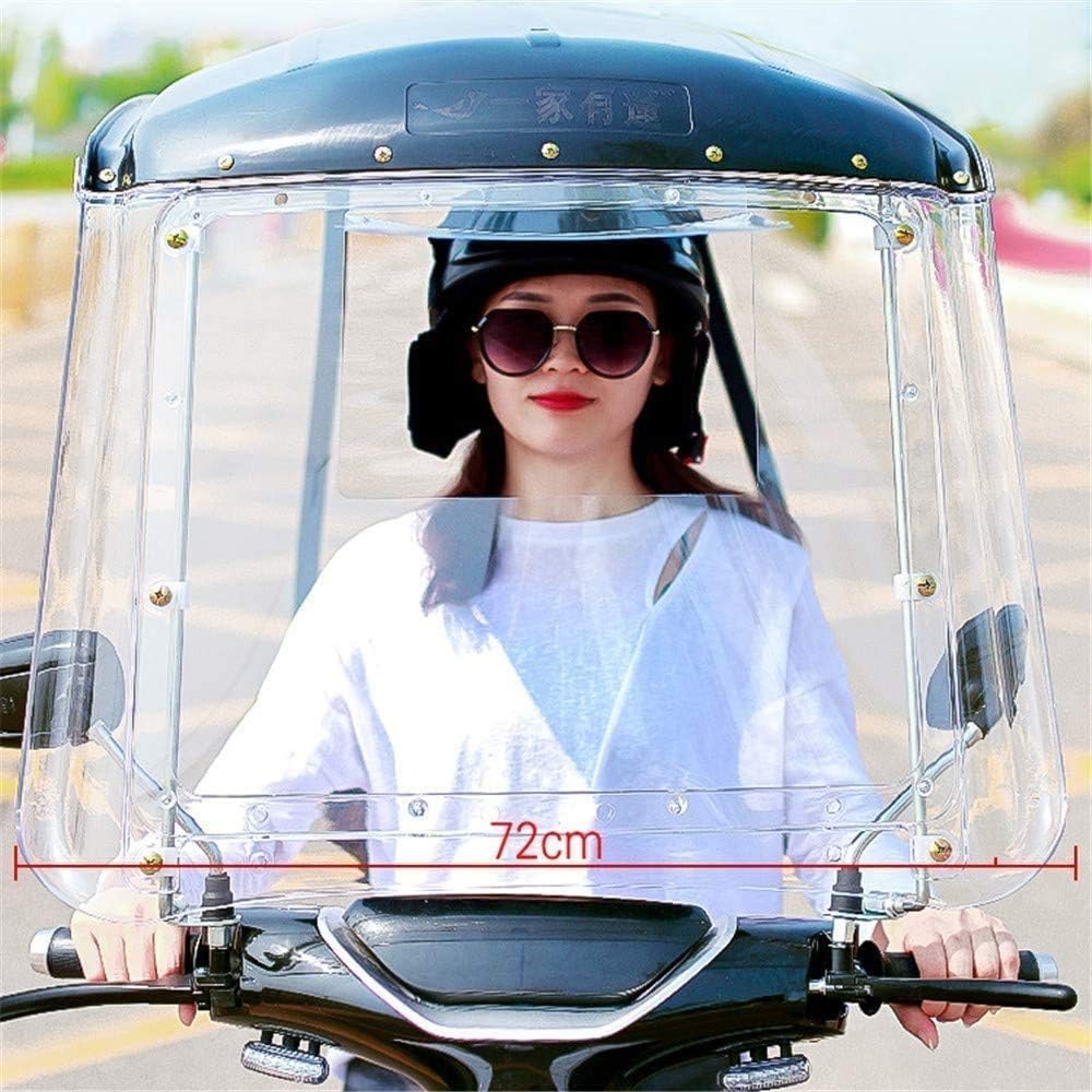 Transparenter Vorhang für Motorroller, Universal-Regenüberdachung für Elektrofahrräder, Mobility Scooter Sonnenschutz, Regenschutz, Top-Sonnenschutz für Fahrrad