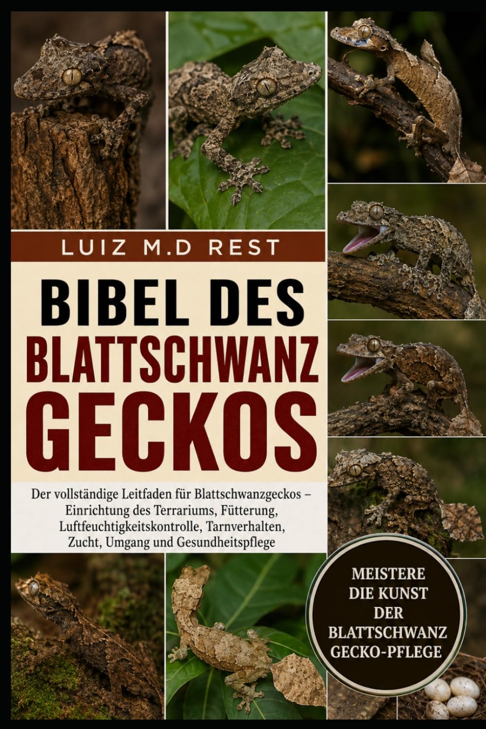 BIBEL DES BLATTSCHWANZGECKOS: Der vollständige Leitfaden für Blattschwanzgeckos – Einrichtung des Terrariums, Fütterung, Luftfeuchtigkeitskontrolle, Tarnverhalten, Zucht, Umgang und Gesundheitspflege