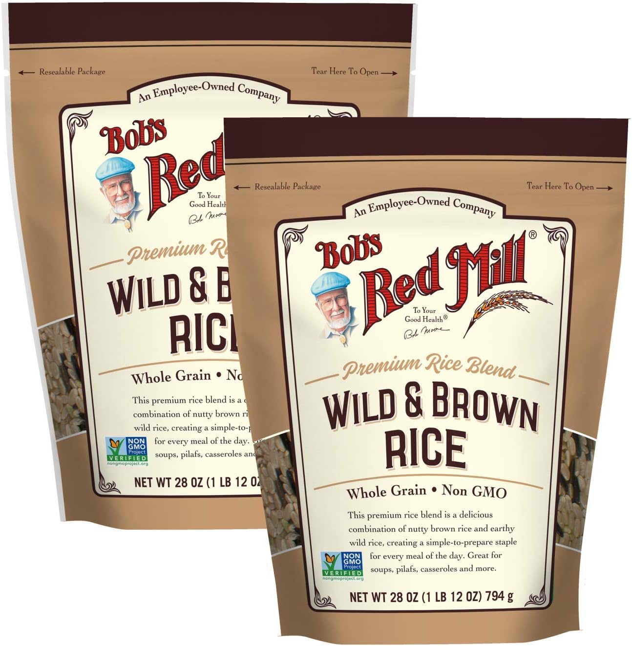 Bob's Red Mill Wild & Brown Rice Blend, 28 Ounce (Pack of