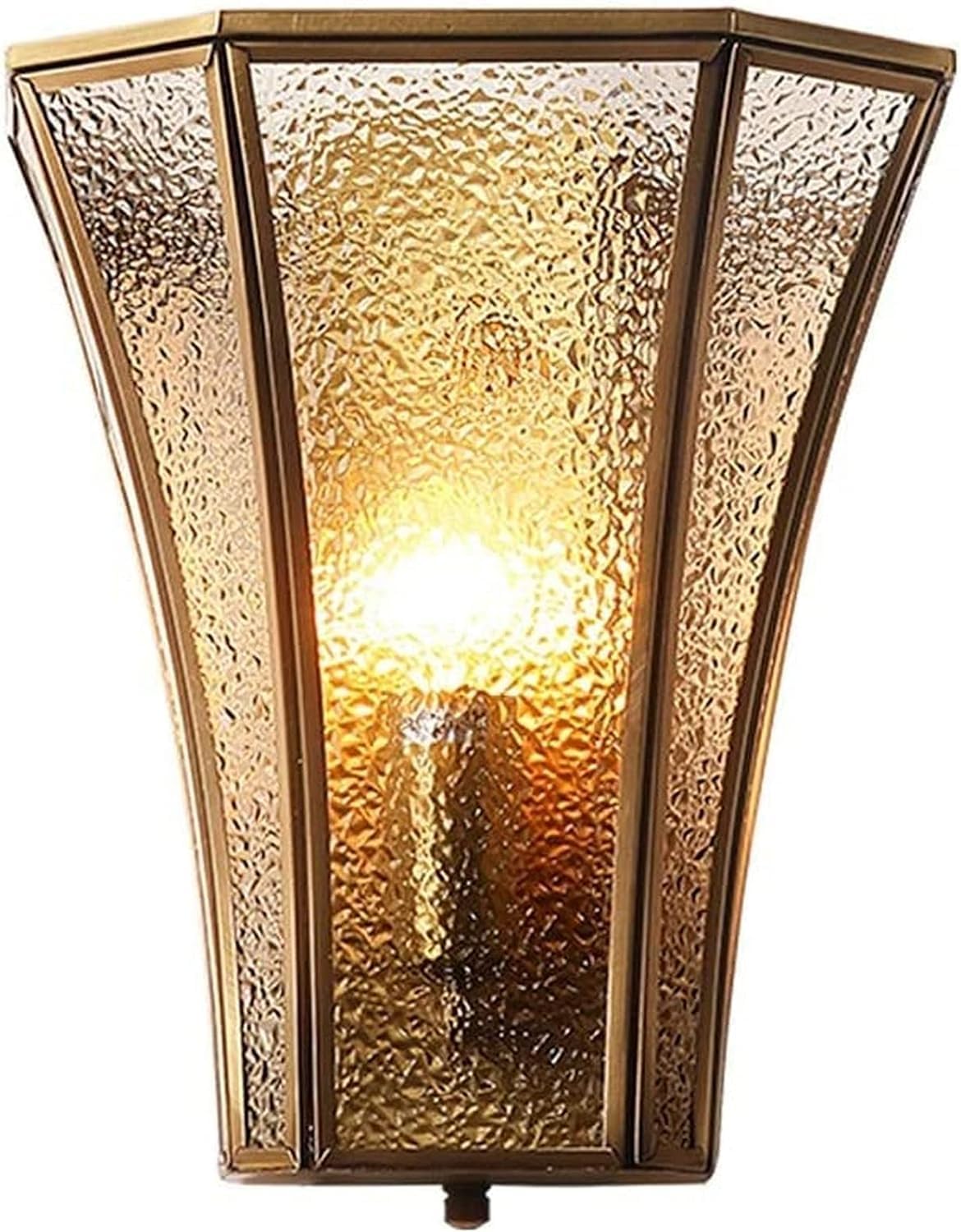 HUAYUSEDF Wall Lamp Light Copper European Bedroom Bedside Home Simple Aisle Corridor Stair Sconce Decor,for Living Room