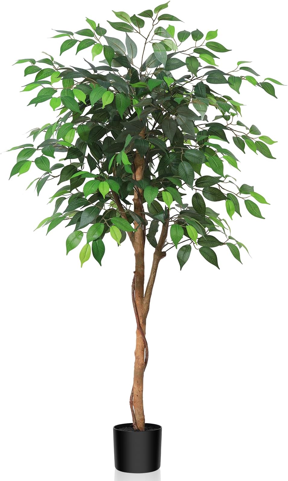 FUBODUN 5.2 FT Tall Fake Plants Faux Ginkgo Tree Indoor