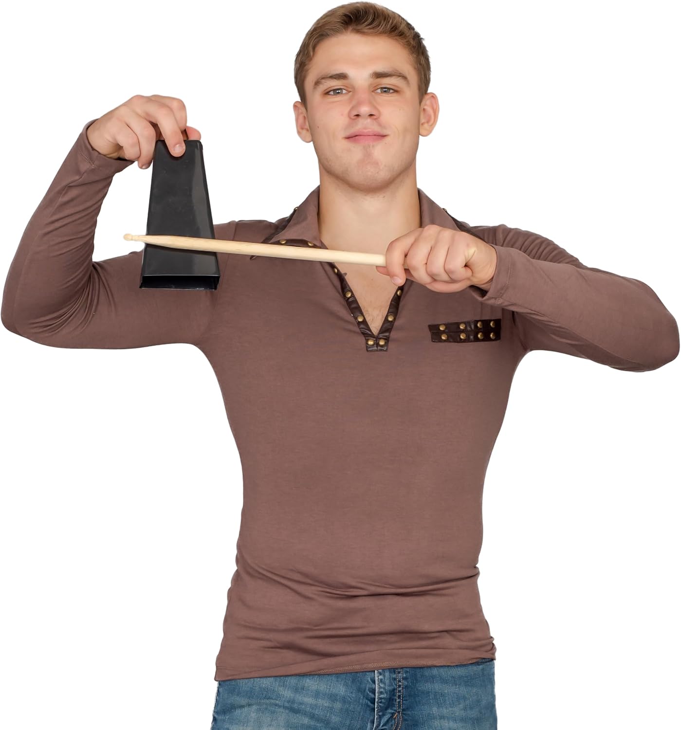 Saturday Night Live SNL More Cowbell Costume Shirt with Bell