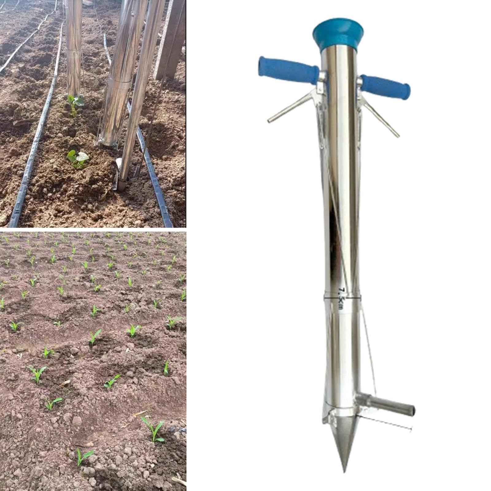 KESOTO Long Handheld -Glühbirnen -Pflanzer -Gartenwerkzeug Schwerlast -Kee -Widerstands -Sod -Plugger, Doppelgriff