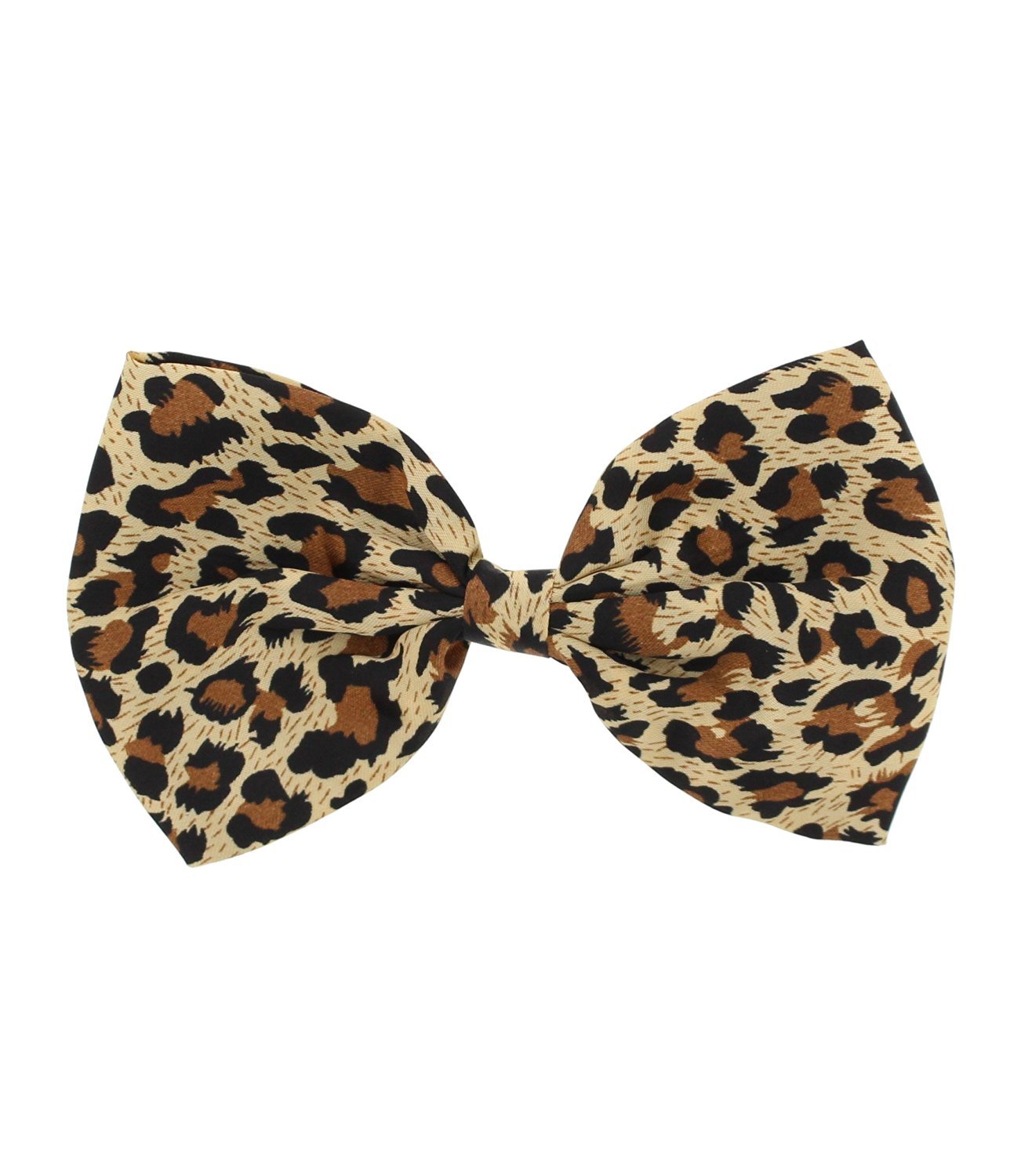 Zac's Alter Ego Large Leopard Print Bow on Crocodile Clip