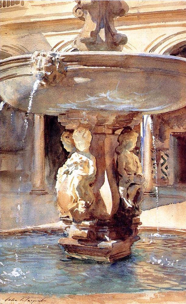 絵画「噴水のある風景」 フランスゴブラン織り額絵 Amazon.co.jp : 絵画スペインの噴水ジョン シンガー サージェント