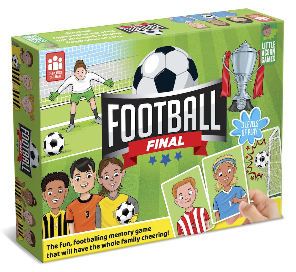 Football Final - Fun Football Board Game for Kids - Football Gift for Boys and Girls Age 3-11 Years Old - Family Board Games for Kids and Adults
