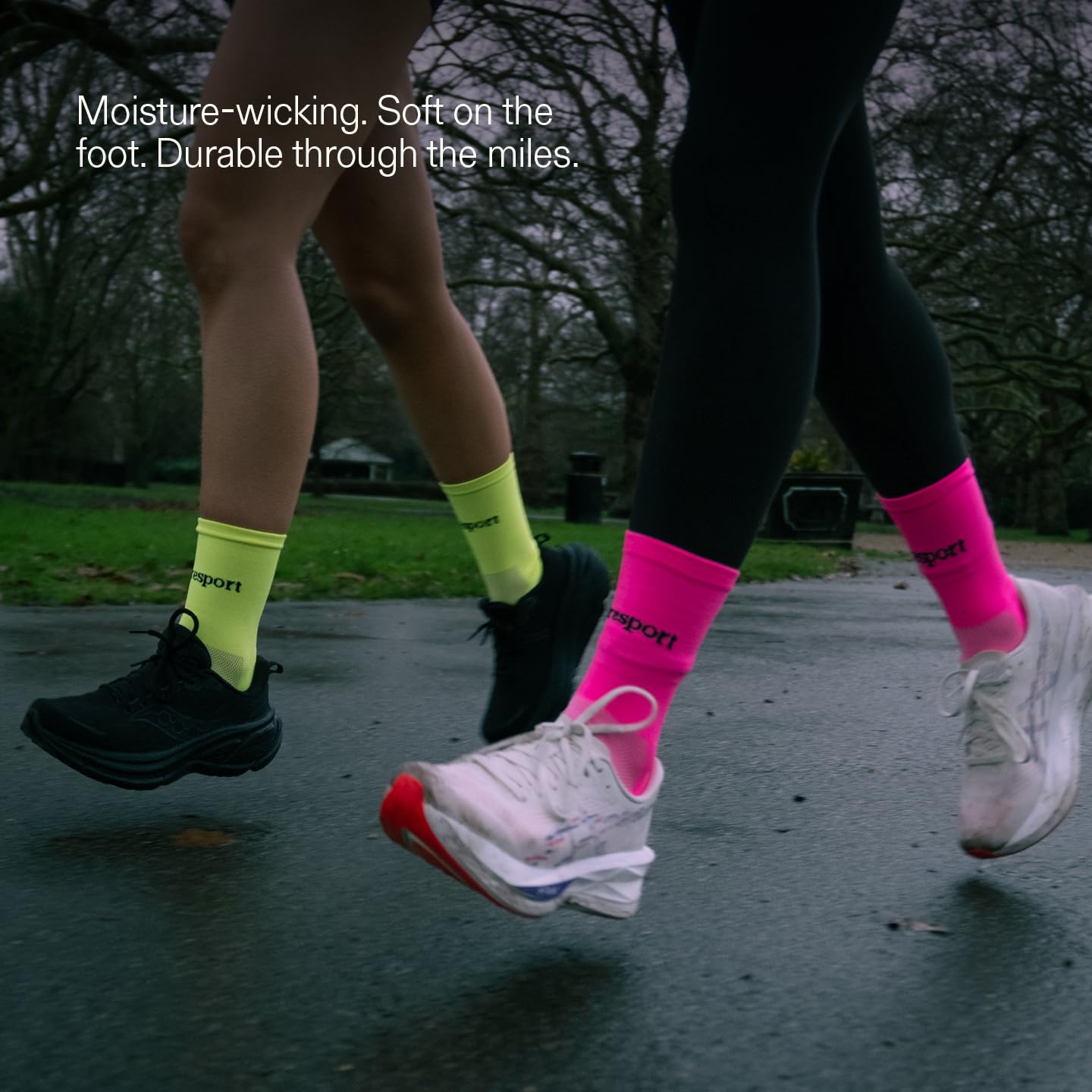 Puresport Performance Running Socks, Moisture-Wicking Training Socks with Subtle Compression for Women & Men, Ideal for Long-Distance Running, Gym & Hyrox — view 5