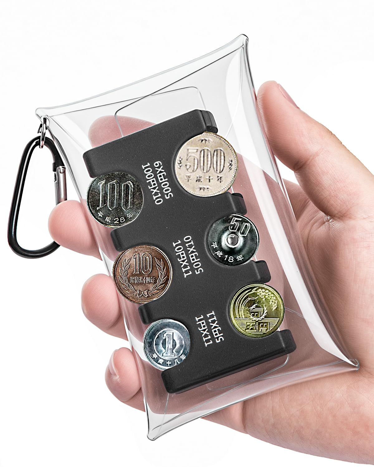 Japanese Coin Holder Sorter Large Capacity Change Organizer