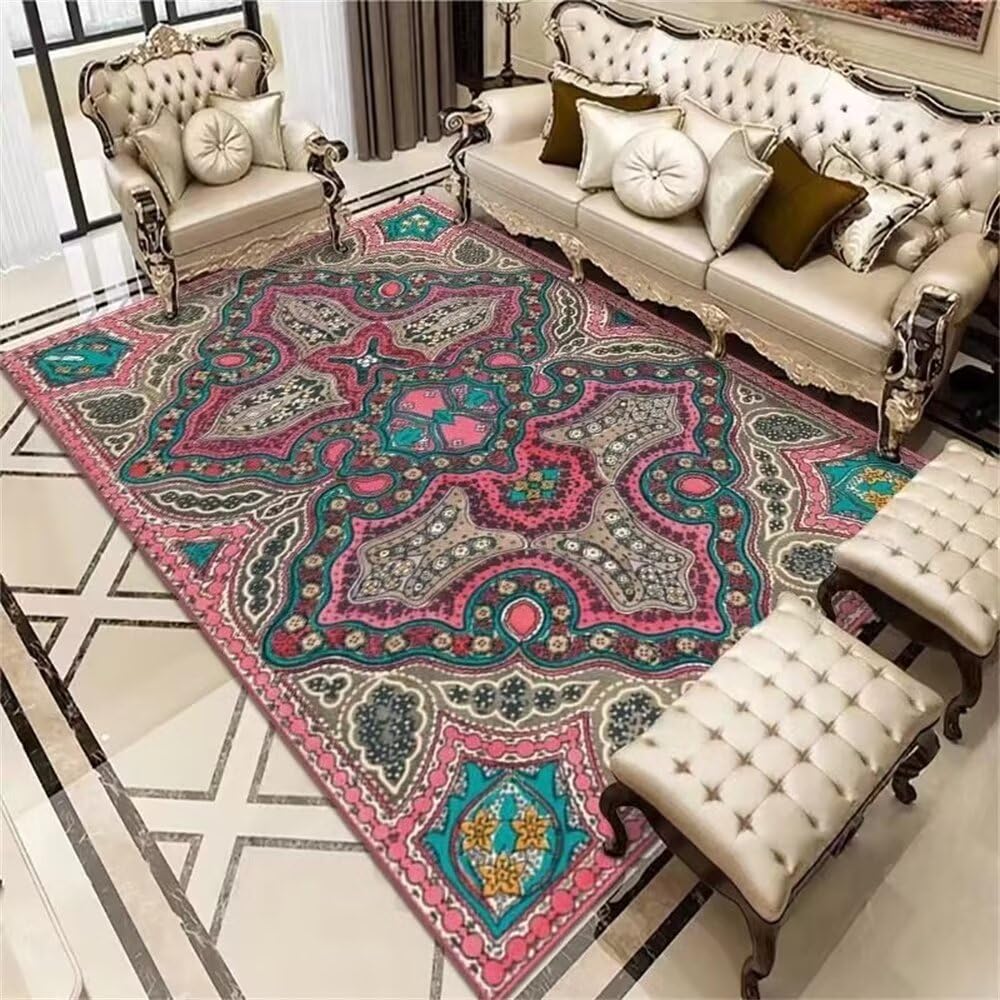 Tapis anti-poussière classique vintage imperméable 60x100cm salon