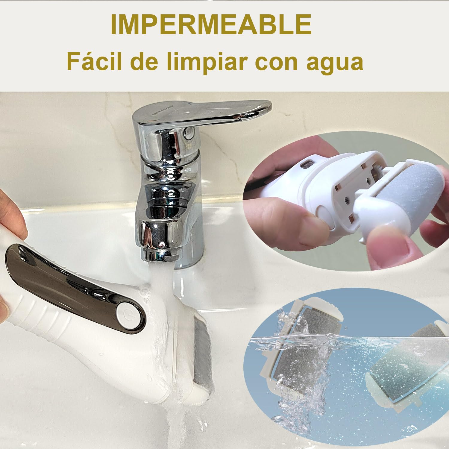 Lima Electrica Pies Durezas con 6 Rodillos de Recambio Kit de lima eléctrica con funda, USB recarregável LED Display, Elimina callosidades y durezas,Pedicura Profesional Foot File