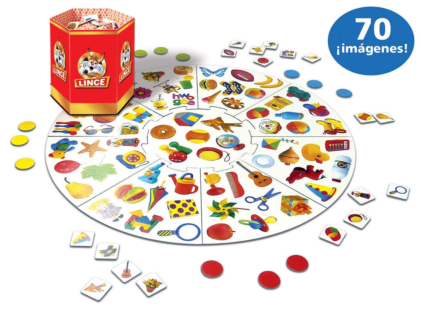 Educa - Lince 70 Imágenes | Juego de Mesa Educativo de Observación y Agudeza Visual | Memoria y Reflejos | para Toda la Familia | Regalo para Niños a Partir de 4 Años