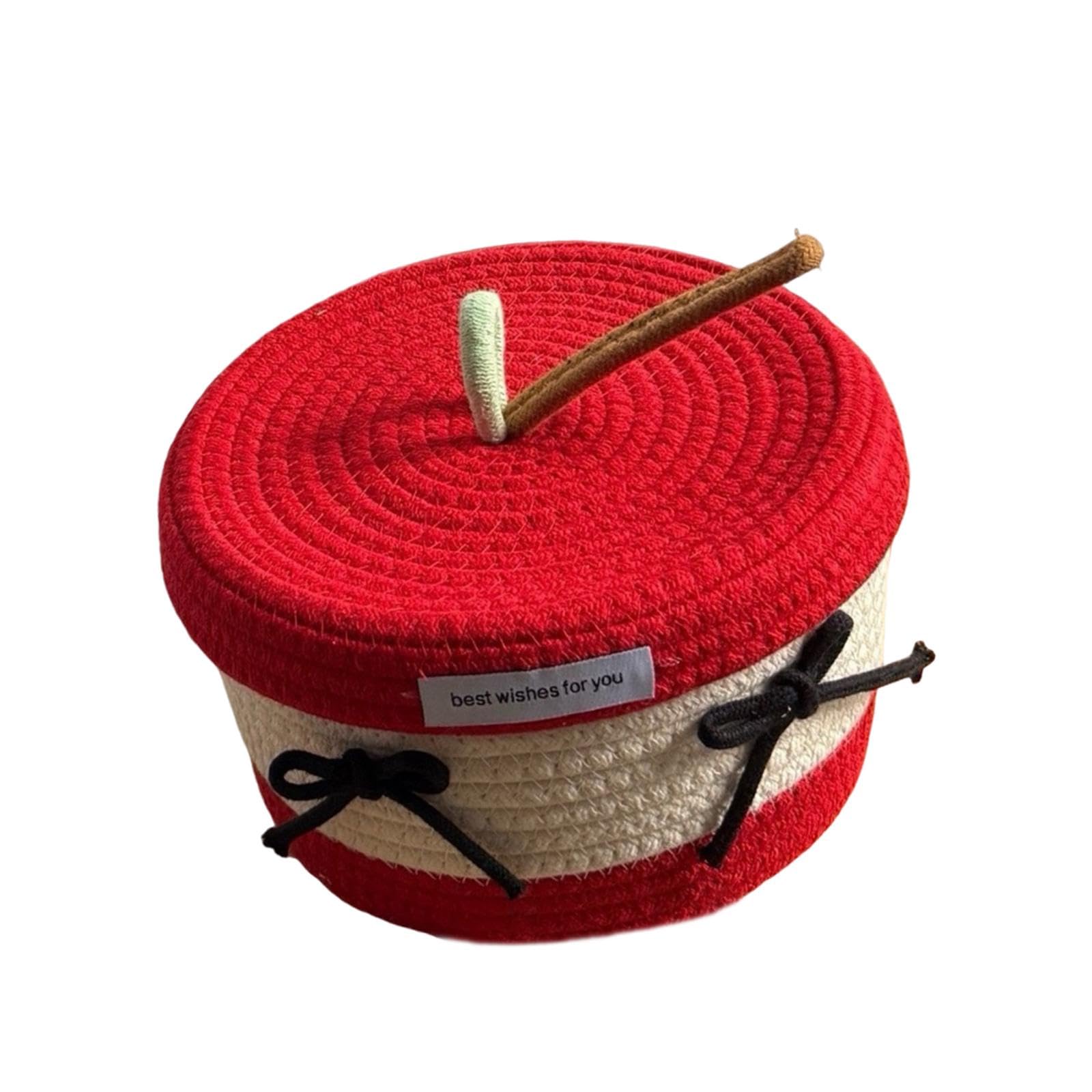 Panier de rangement tressé en corde pour organiser la coiffeuse