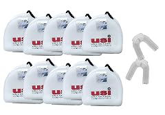 USI Universal MGD Double Mouth Guard (Set of 10 Pack) with Shield Case Teeth Grinding for Boxing MMA, Sports Karate, Football, Mastial Art, Rugby, Soccer (Per Set Have Internal 2 Pcs)