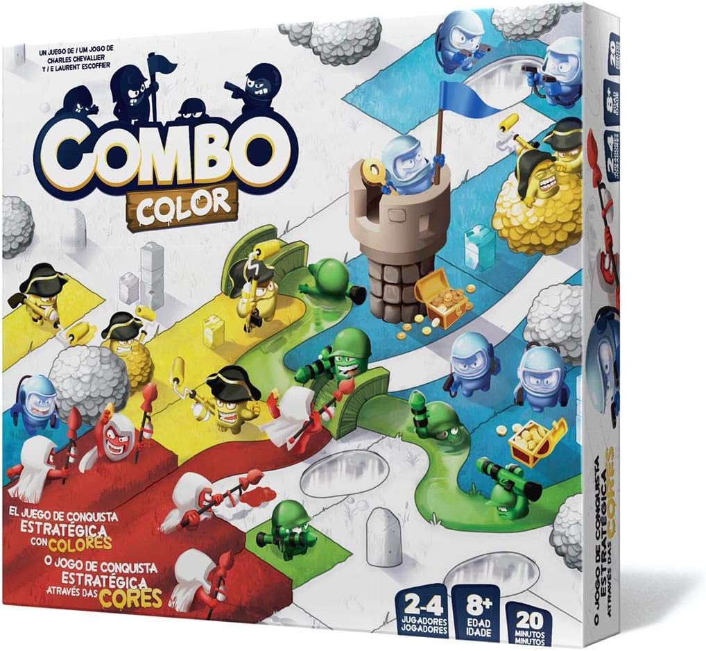 Zygomatic -Combo Spanish Asmodée Strategic Conquest Game, 2-4 Players, Multicoloured ZYGCOM01ESPT, Assorted Colour/Model