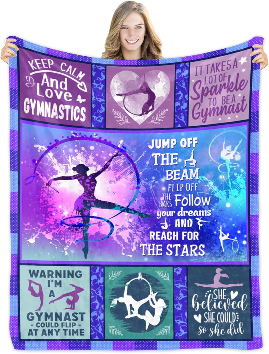 Gymnastics Gifts Blanket 50"x60",Gymnastic Gifts