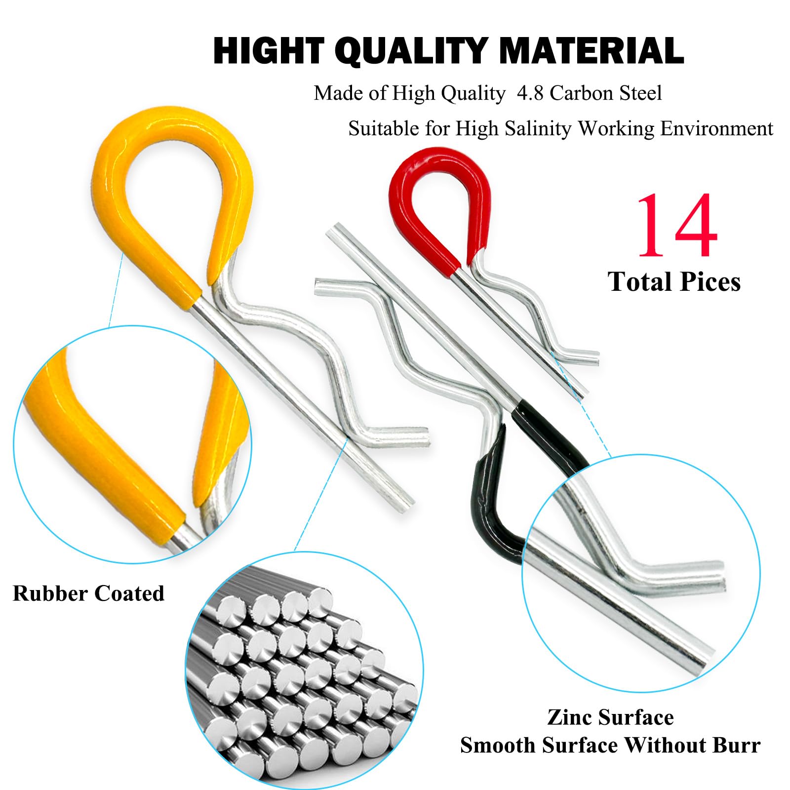 Heavy Duty Hitch Pins - 14 Piece Set -3