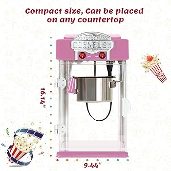 ポップコーンメーカー クラシックスタイル ピンク ポップコーンメーカー クラシックスタイル ピンク