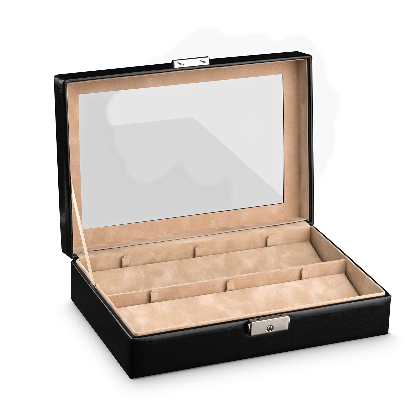 Hermann Jäckle Maulbronn Taschenuhrenbox für 6 Uhren Schwarz