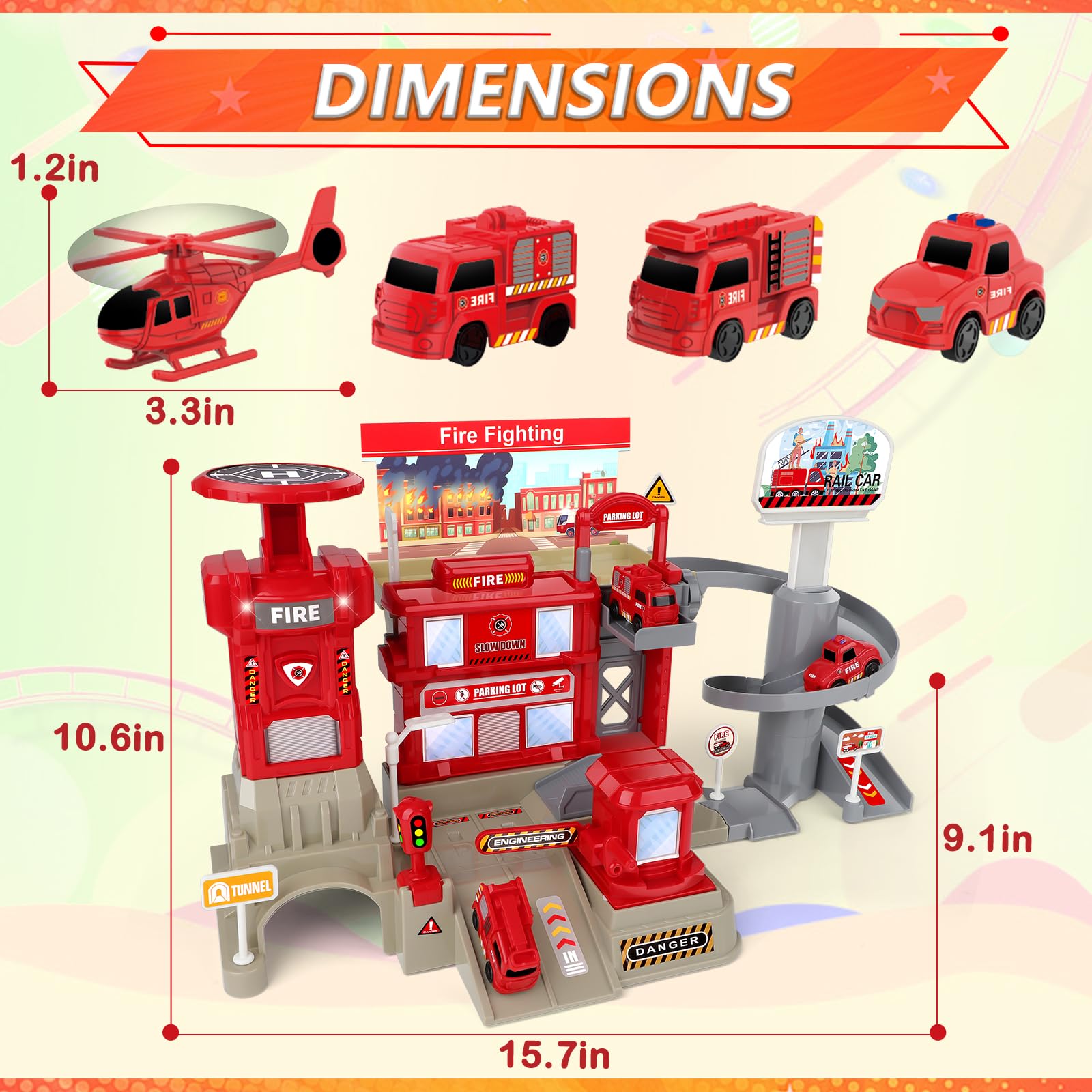 deAO Fire Station Playset - Image 4