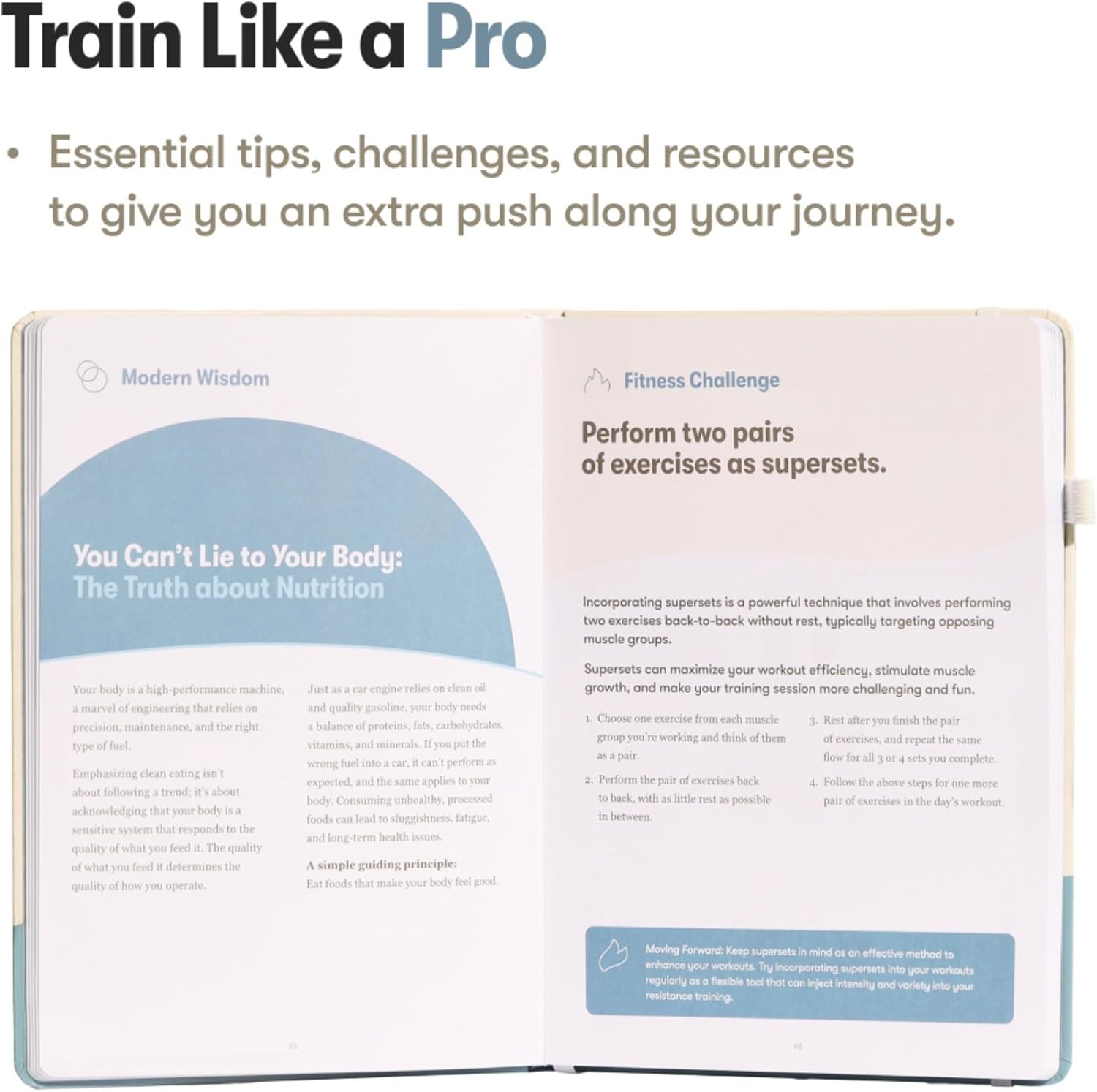 Dumbbell Transformation Journal & Elevate Exercise Cards Home Workout
