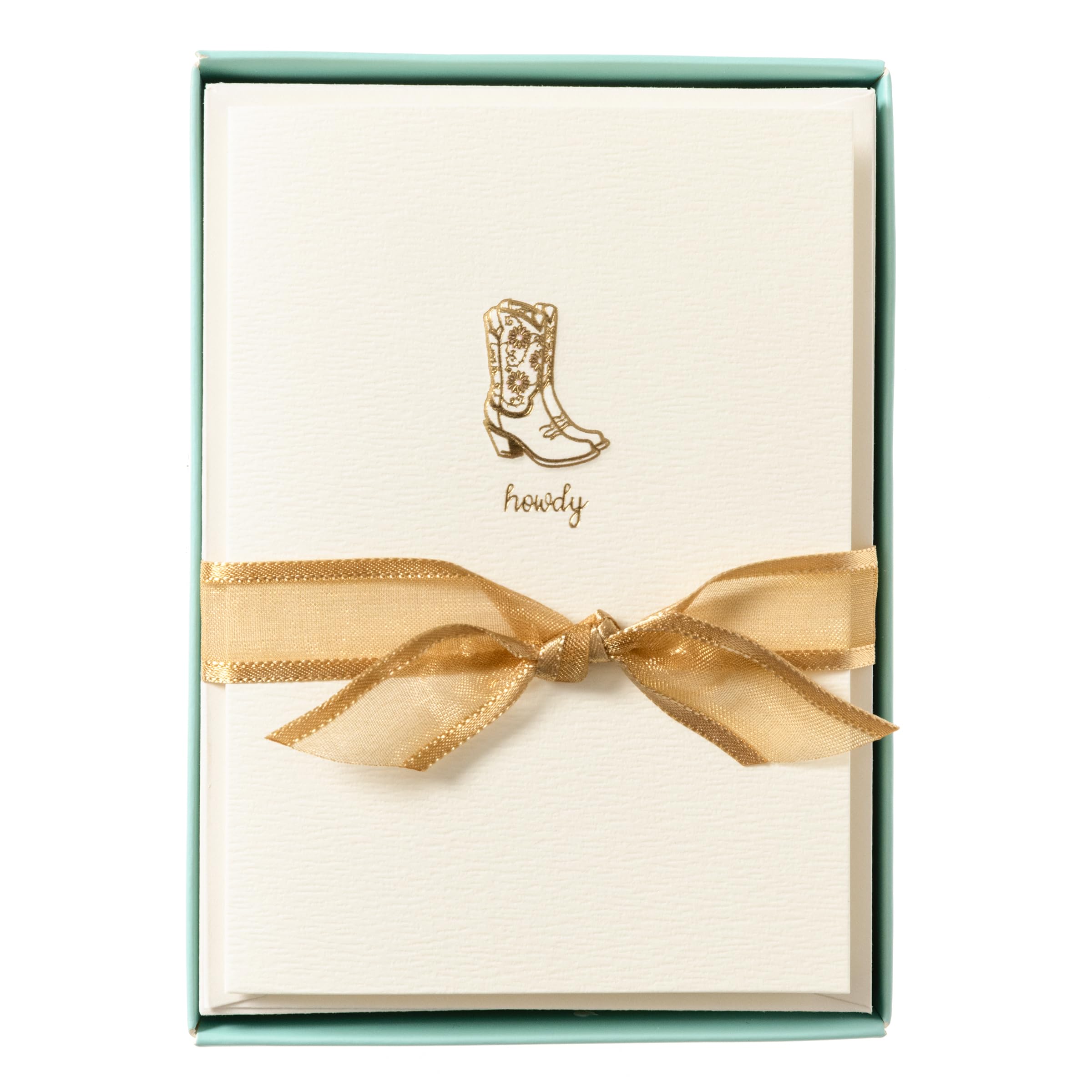 Graphique Cowgirl Boots La Petite Presse Boxed Notecards - 10 Embossed Card
