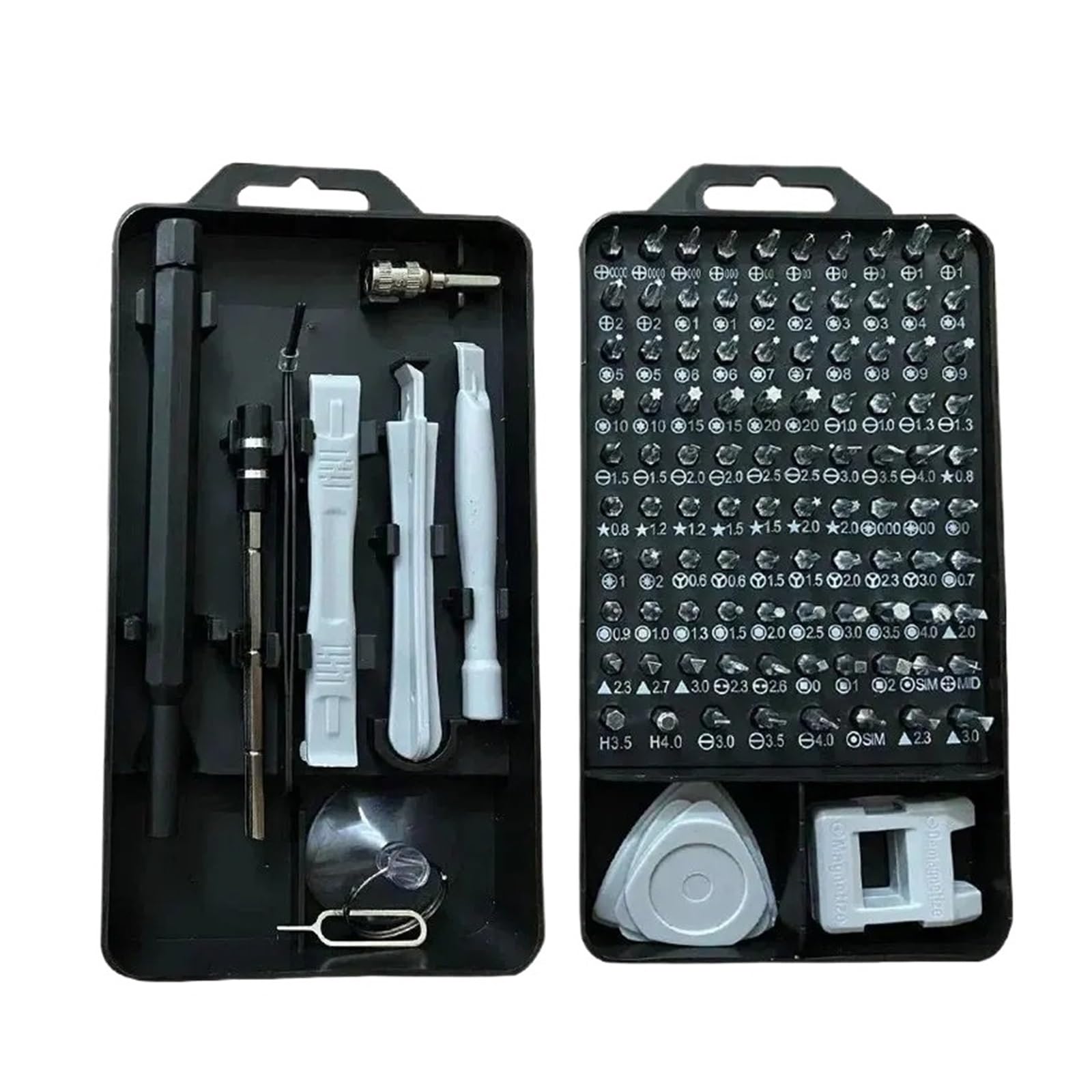 Zyczxyxx 115 In 1 Black Electronics Screwdriver Set 115 In 1 Precision Screwdriver Tools Nut Driver Professional Magnetic Repair Tools(115 In 1 Black)