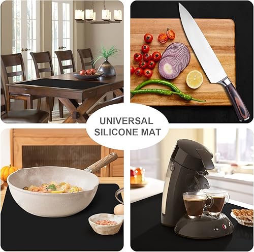 Miniatura 2 de Tapetes de silicona de grado alimenticio para encimera de cocina, tapete protector de encimera, resistente al calor, tapete para freidora de aire