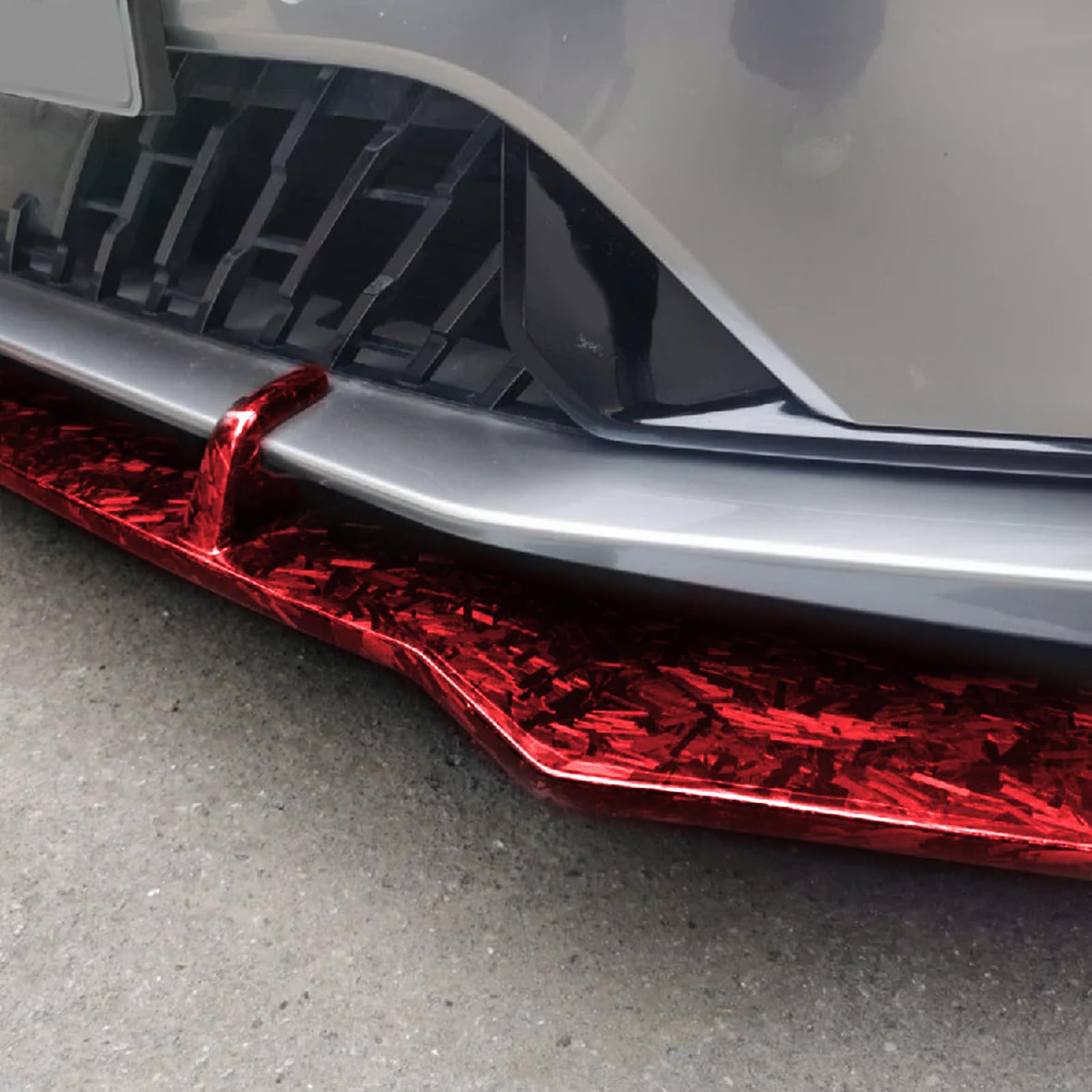 SOMUCH Gloss Forged Carbon Fiber Wrap, 1Ft x 3.5Ft DIY Decal Vinyl Wrap Roll, Self-Adhesive Film Sticker, Exterior Interior Accessories for Car SUV Truck and Motorcycle (Red)