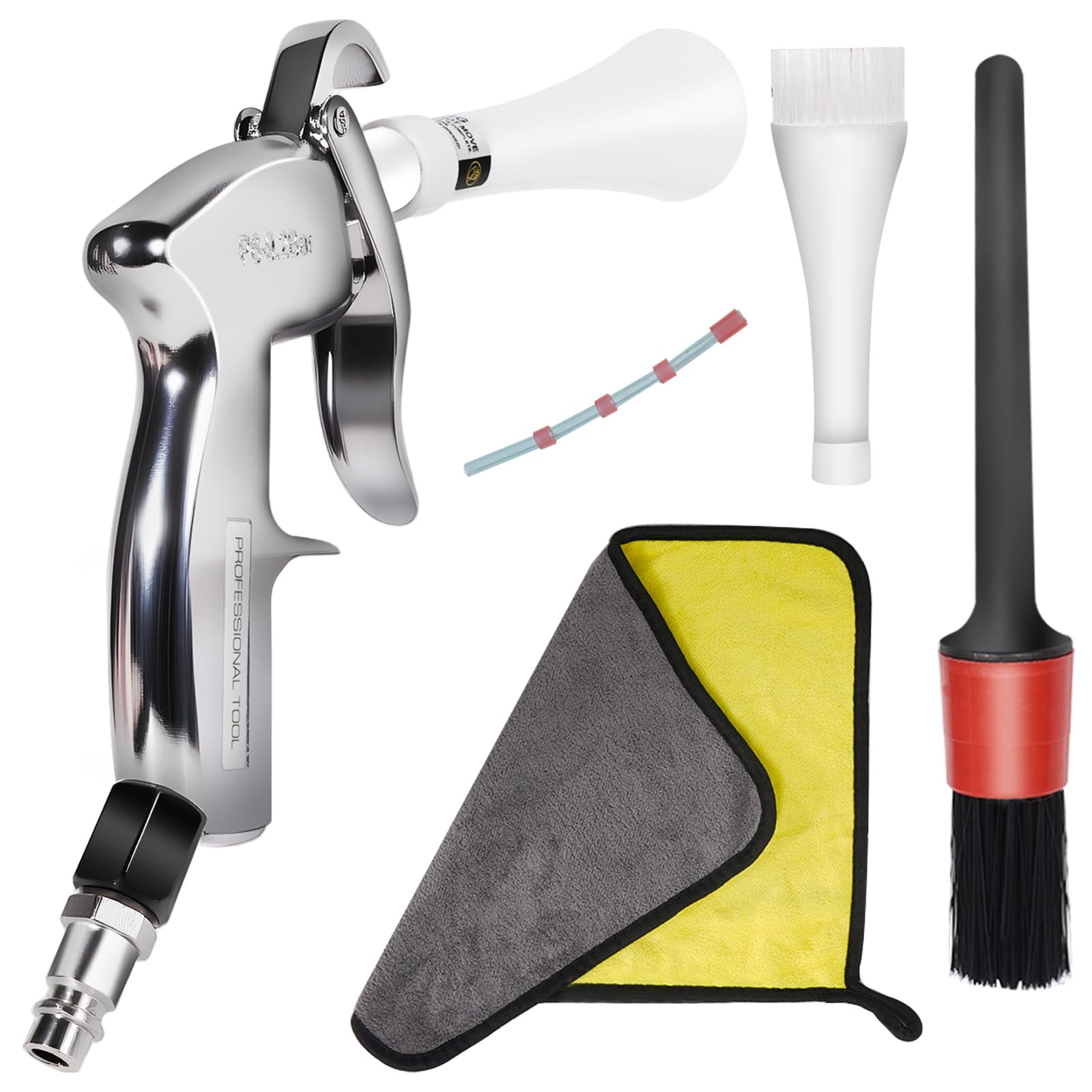 Pistolet Nettoyage Noiture Soufflette Air Comprimé Crée un Flux d'air Puissant de la Poussière et des Déchets Élimine Rapidement Les Déchets