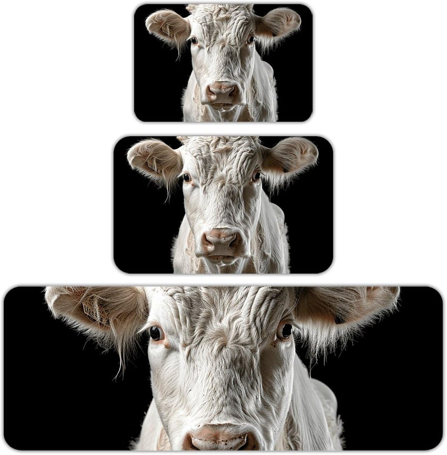 Head and Shoulders Kitchen Mats for Floor 3 Pcs Kitchen Rugs