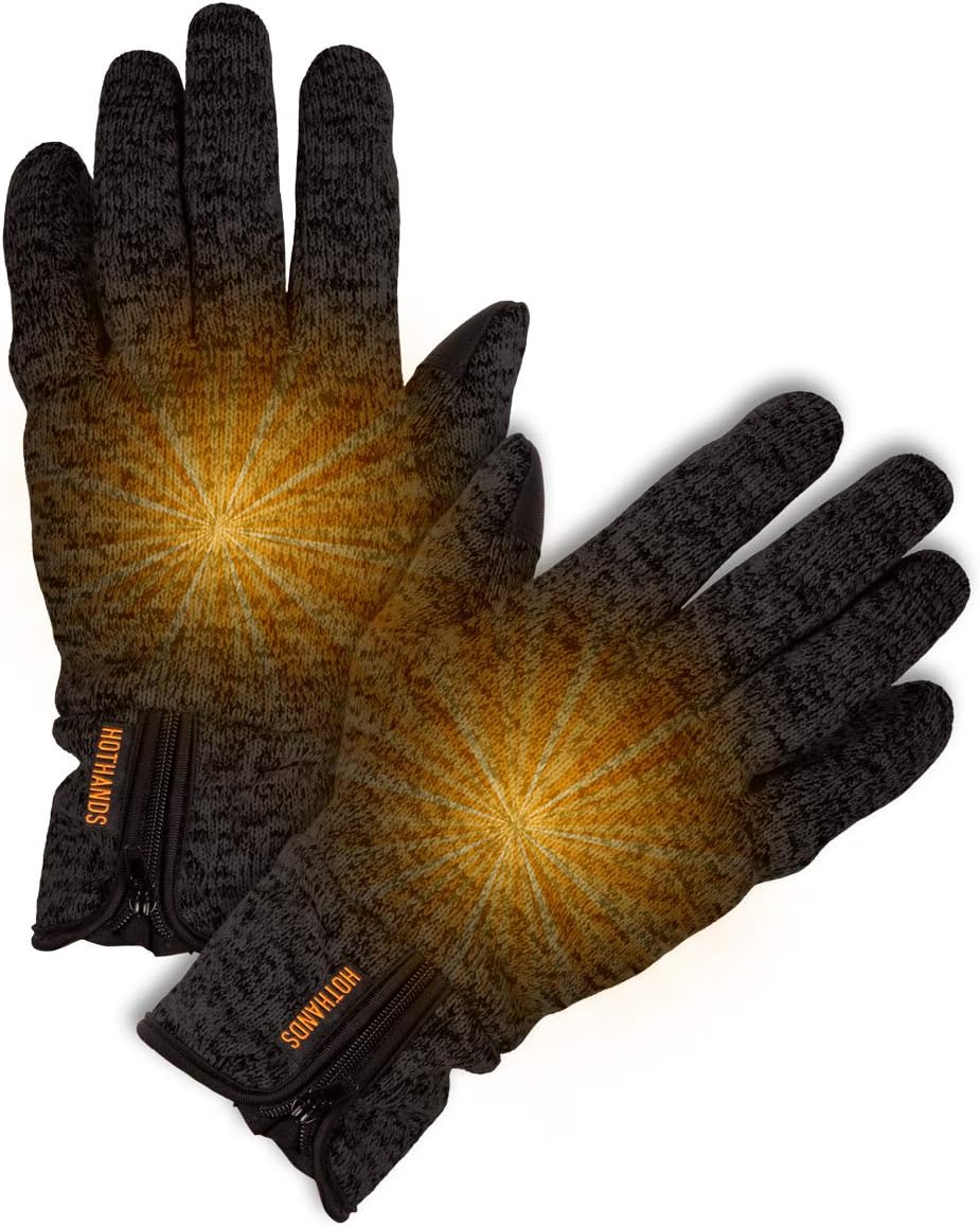 Amazon.com: Hothands Sweater Fleece Gloves, Charcoal Grey